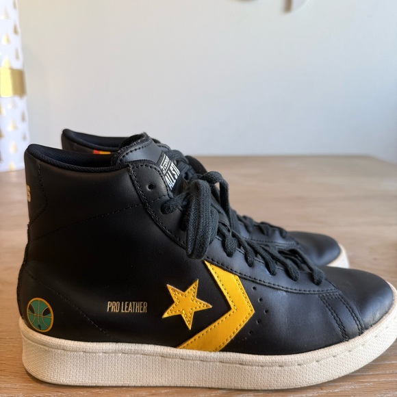 Converse Black and Tan Sneakers - Picture 2 of 8